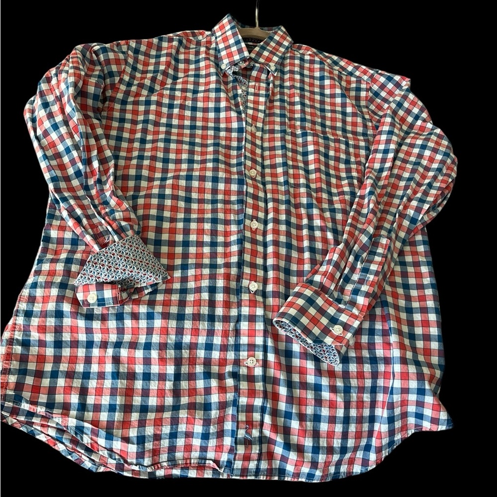 Tailor Byrd Men's ‎ 100% cotton light weight Button down Shirt Sz Large